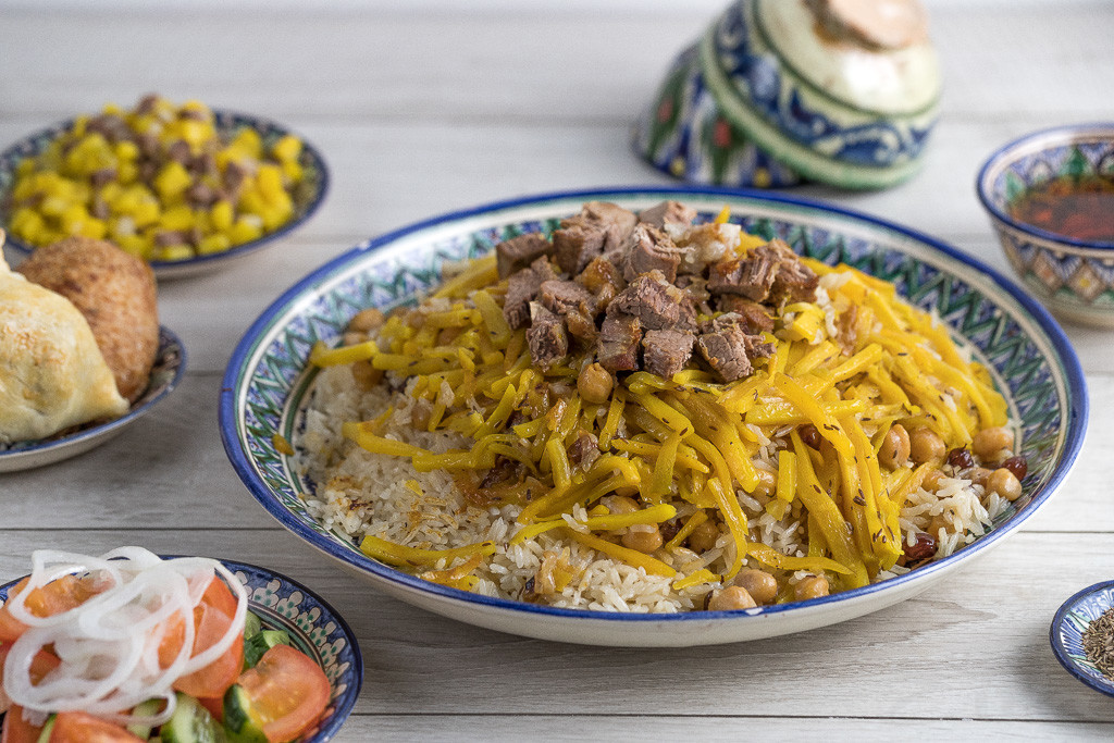 Traditioneller Plov aus Samarkand, Usbekistan