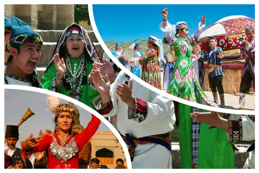 Junge Leute im Nachtleben mit Live-Musik in Taschkent