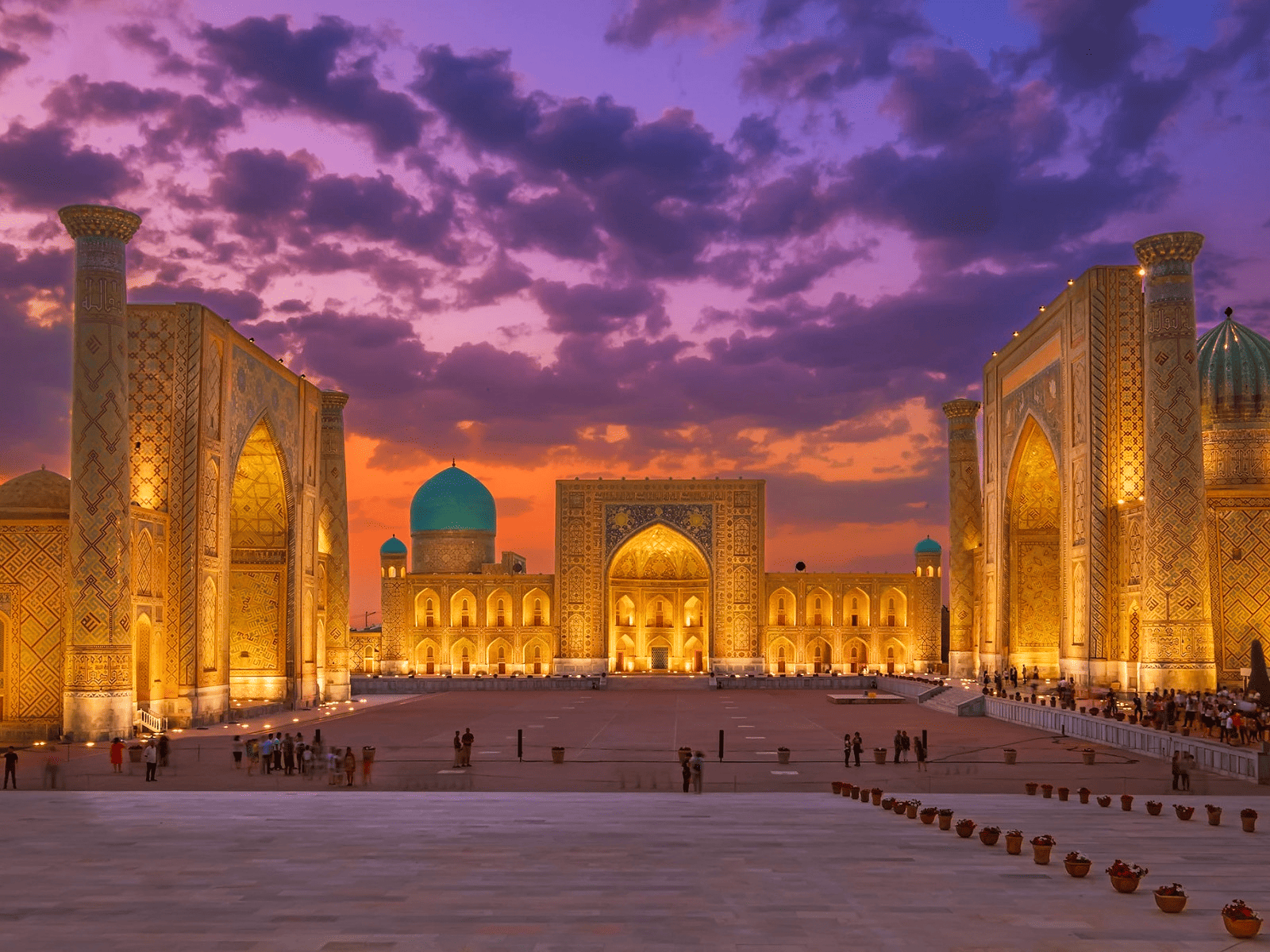 Blick auf Samarkand, Usbekistan